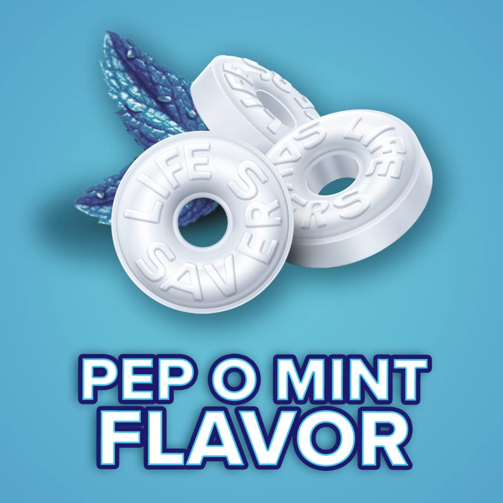 life savers pep-o-mint peppermint hard candies party size bulk individually wrapped 44.93 oz bag