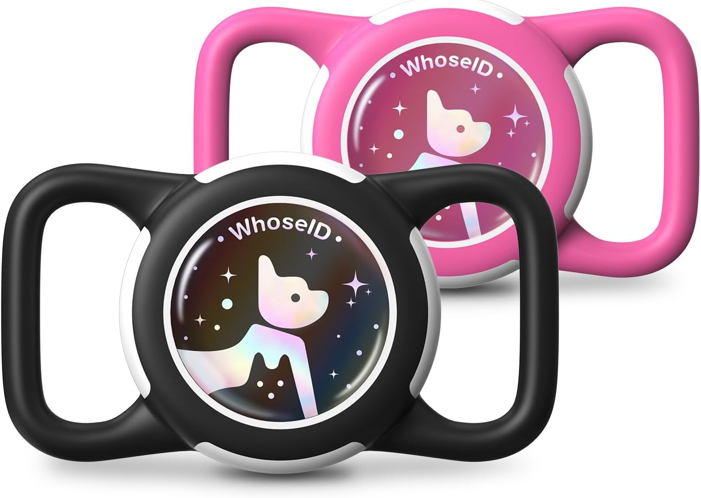 waterproof airtag holder for dog collar soft full-body protective airtag holder for dog cat collars black regular