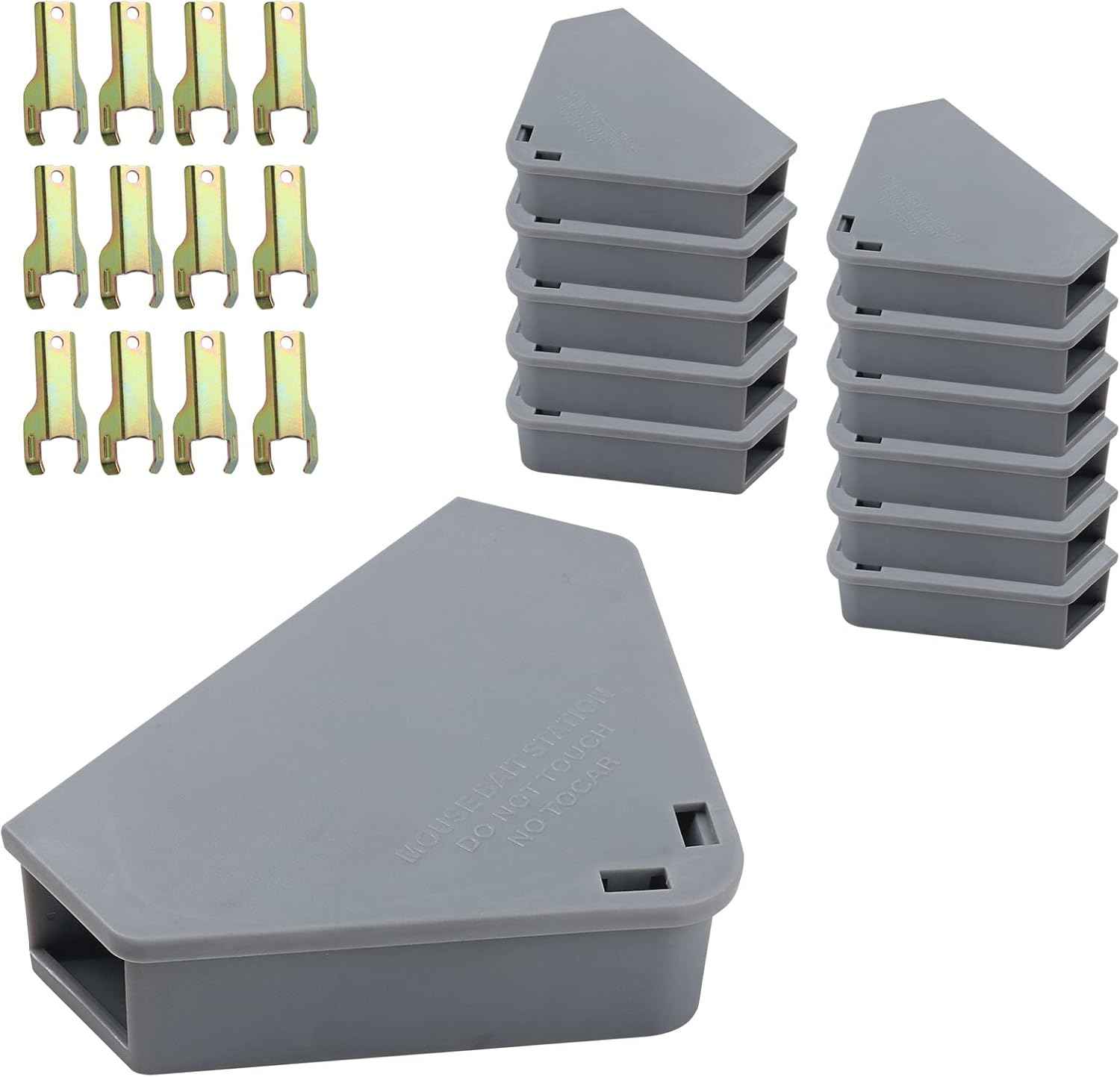 Anblak Mouse Station with Keys Black 6 Pack, Key Required Mouse Stations, Mice Stations, Keeps Children and Pets Safe Indoor & Outdoor