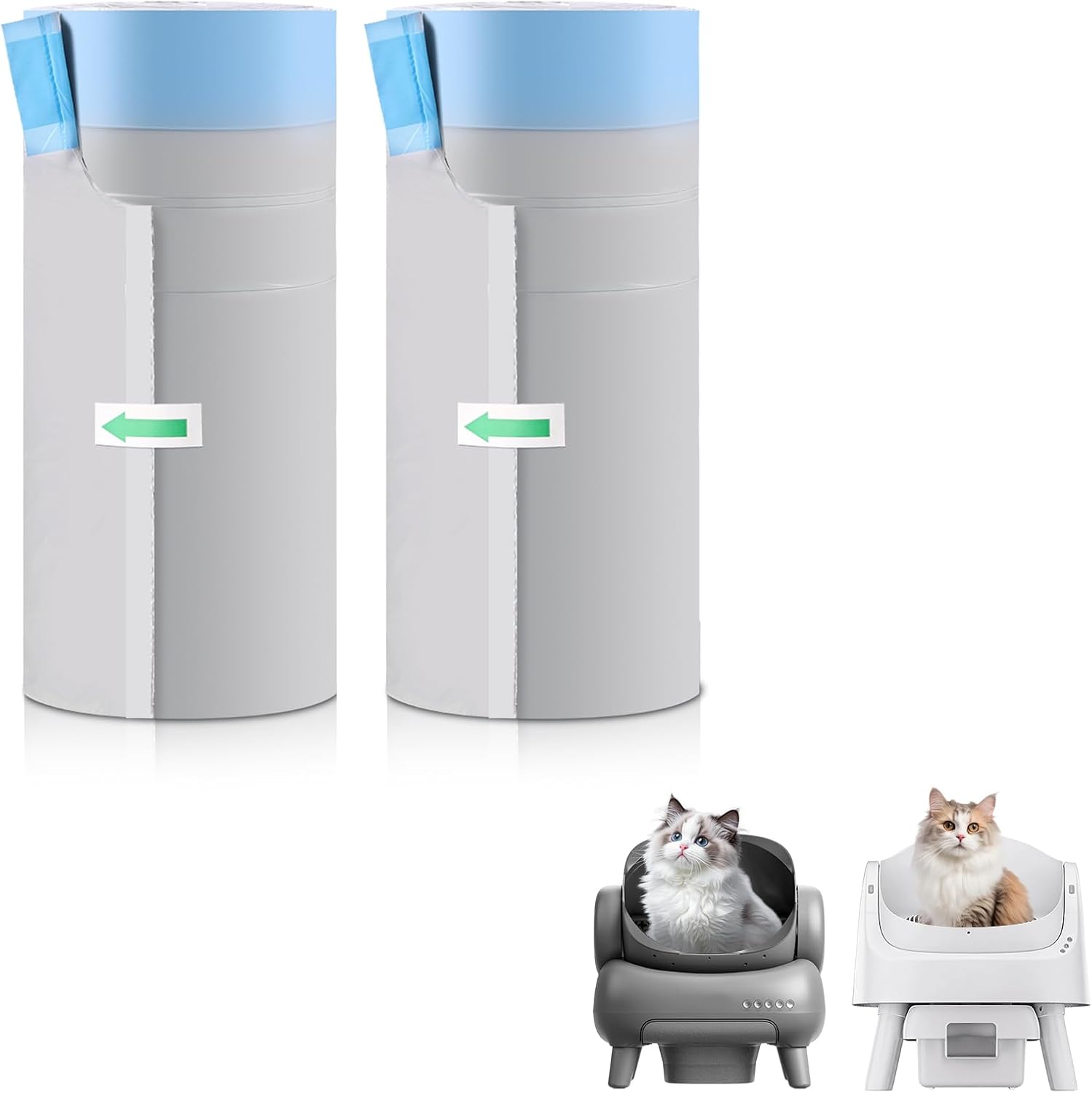 petpivot autoscooper 11 neakasam1 open-top self-cleaning cat litter box replacement unscented leak-proof trash bags