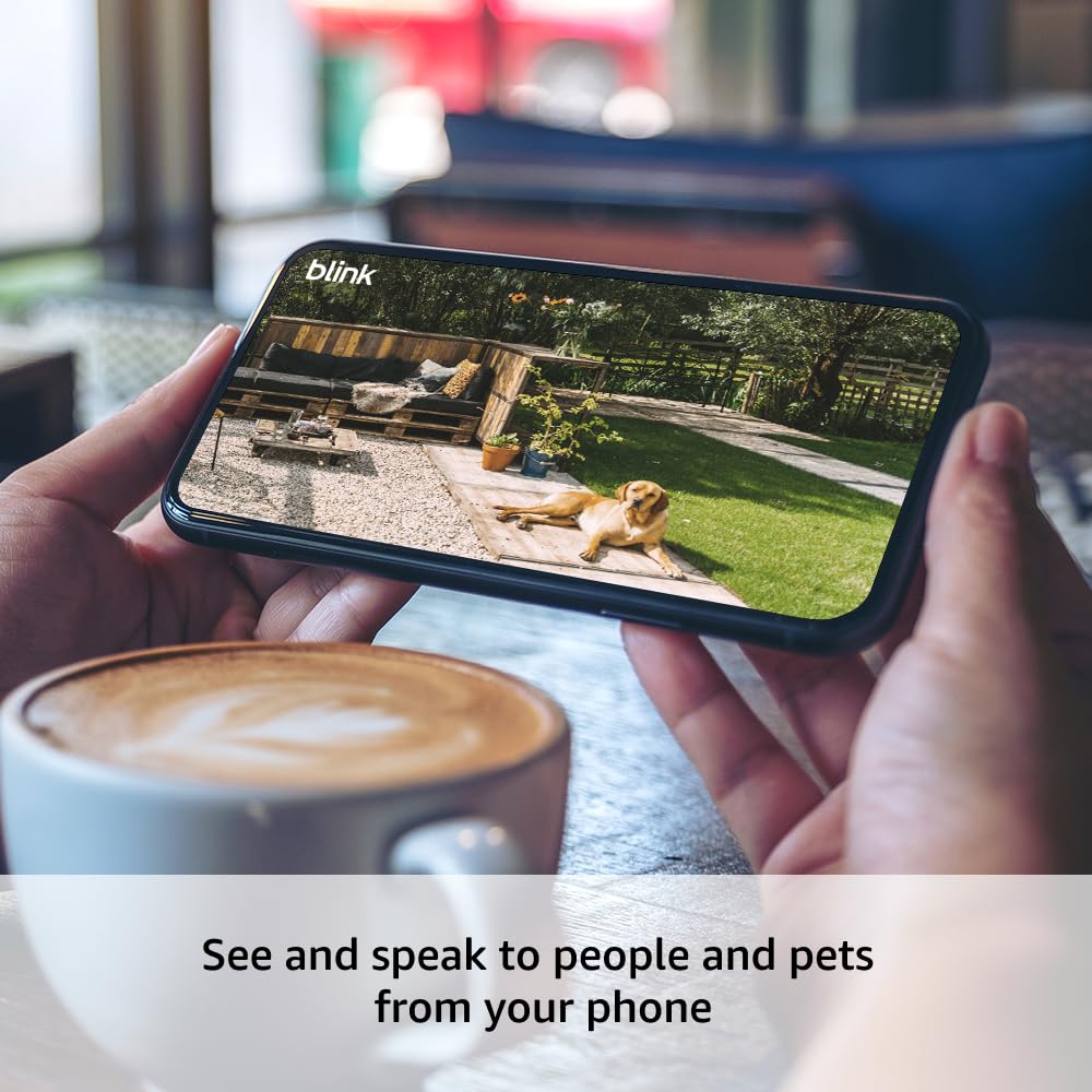 Blink Outdoor 4 – Wireless smart security camera, two-year battery life, 1080p HD day and infrared night live view, two-way talk. Sync Module Core included – 2 camera system