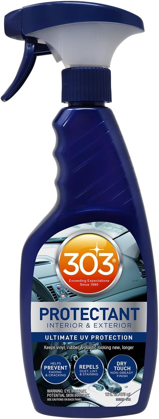 303 16oz Automotive Protectant Spray, Exterior & Interior Car Cleaning Supplies, UV Protection, Non-Greasy Finish