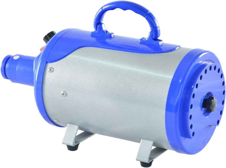 SHELANDY Groomer Partner Pet Hair Force Dryer Dog Grooming Blower with Heater (Blue)