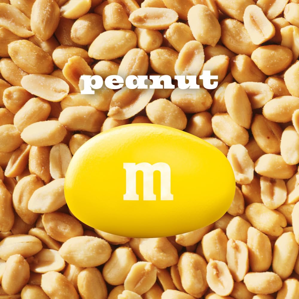 M&M'S peanut milk chocolate candy bulk pack, 38 oz bag, party size