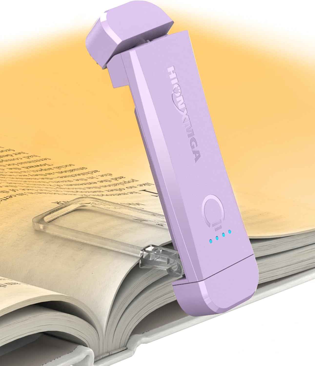 Book Reading Light,Silent Touch Lamp for in Bed,Rechargeable Clip on Booklight with 3 Amber Colors & Precise Dimming Night Reading,Best Gift Lovers,Kids,Pink,(SD-10)