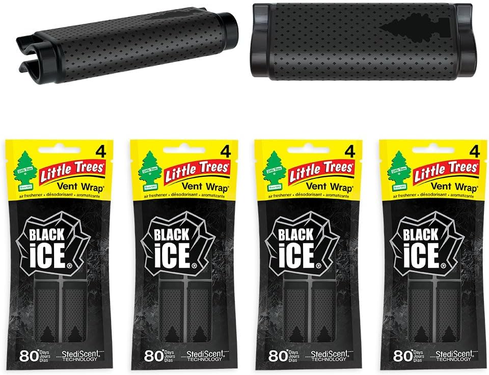 little trees car air freshener black ice 16 pack masculine fragrance