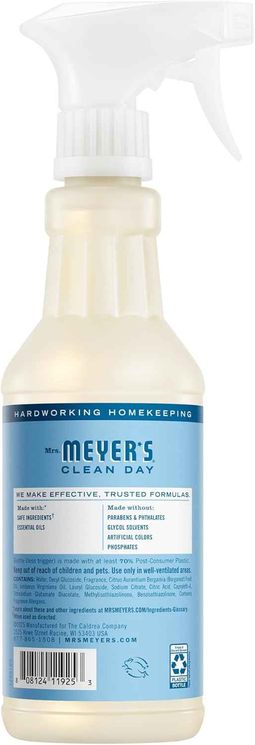MRS. MEYER'S CLEAN DAY Multi-Surface Everyday Cleaner, Rain Water Scent, 16 Fl Oz Bottle