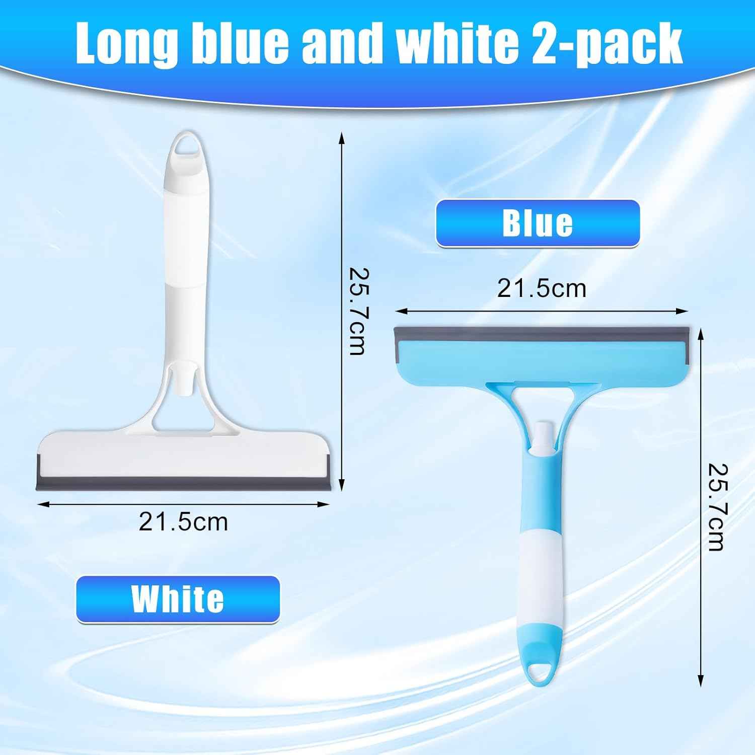 3 in 1 Window Cleaning Scraper,New 3 in 1 Window Cleaner,Squeegee and Scrubber with Spray, for Windows, Walls,Car Windshields, Bathrooms, Kitchens, All-Purpose Window Cleaner Tool (Blue)