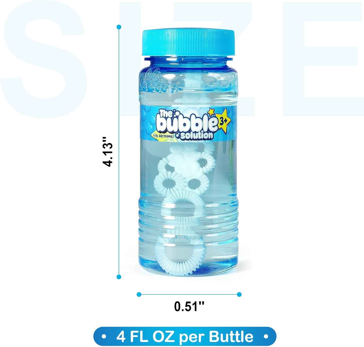 48 Pcs Bubble Bottles with Wand,Bubbles Party Favors for Kids,Summer Toys, Blow Bubbles Solution Novelty Toy, Party Favors, Birthday Party Supplies, Outdoor & Indoor Activity,4oz,6 Colors