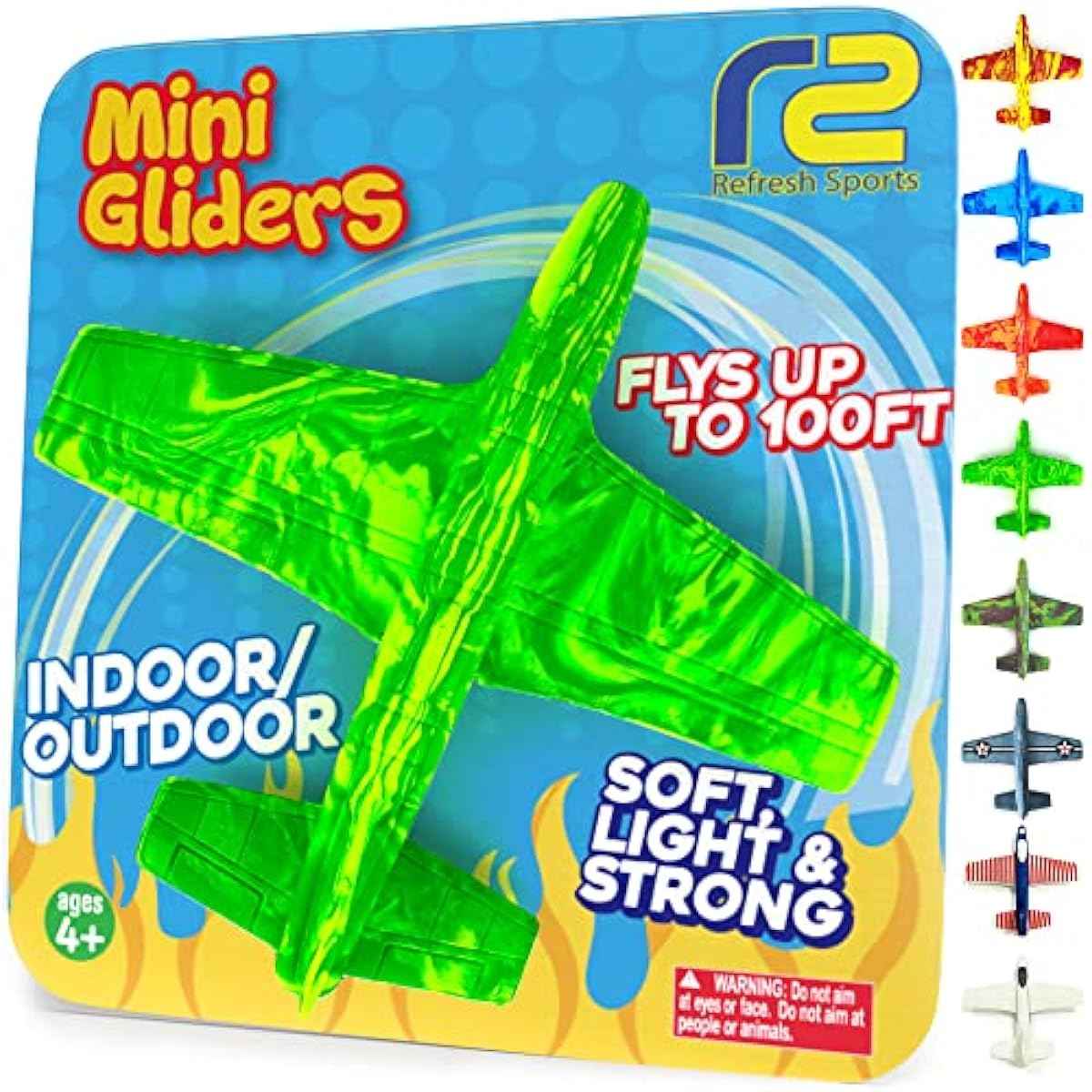 Foam Airplanes - Easter Basket Stuffers for Kids All Ages 4 5 6 7 8 9 10 Year Old - Best Toy Gift - Boy Toys Basket Stuffer Gifts - Fun Easter Gifts for Boys & Girls Party Favors - Air Plane Gift Idea