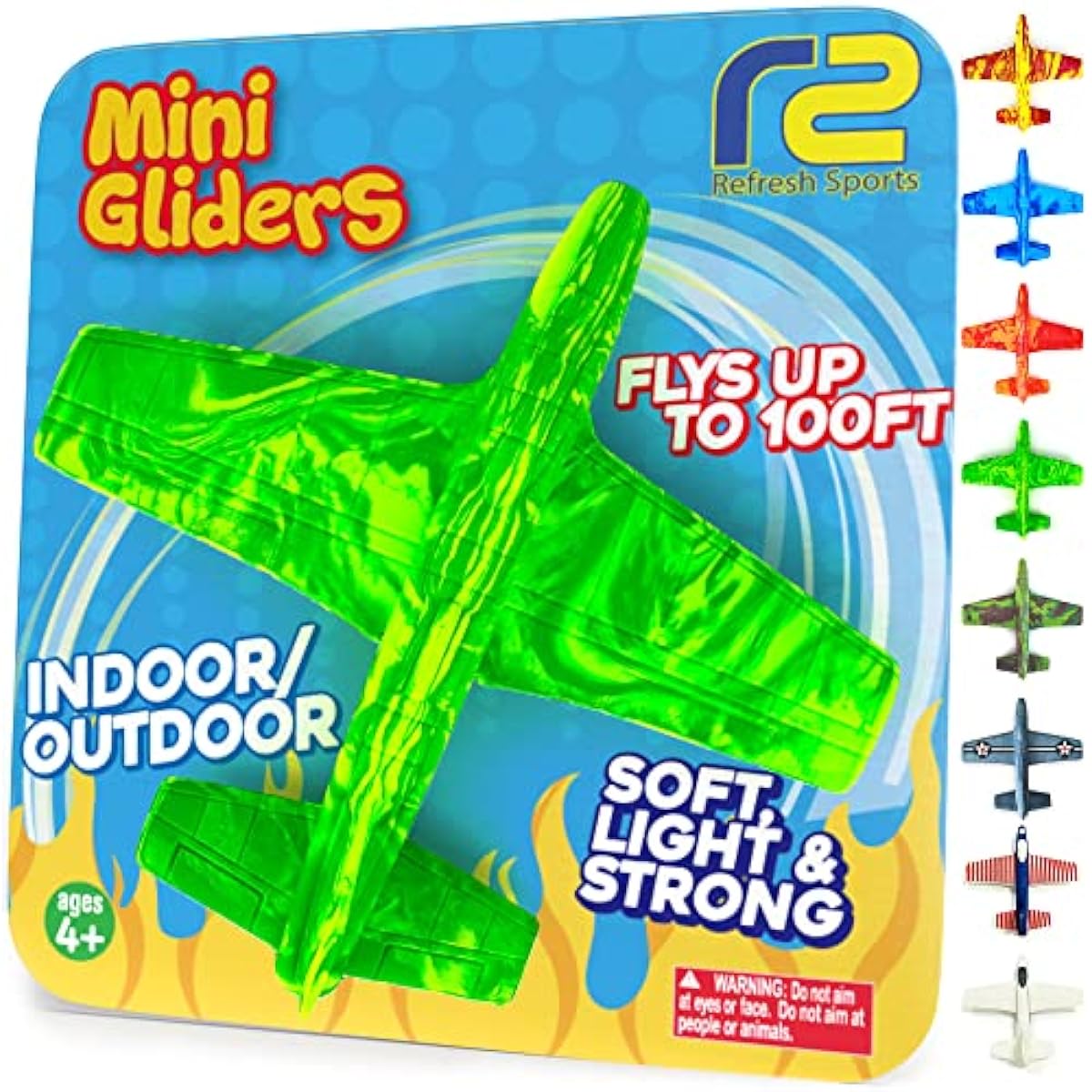 Foam Airplanes - Easter Basket Stuffers for Kids All Ages 4 5 6 7 8 9 10 Year Old - Best Toy Gift - Boy Toys Basket Stuffer Gifts - Fun Easter Gifts for Boys & Girls Party Favors - Air Plane Gift Idea