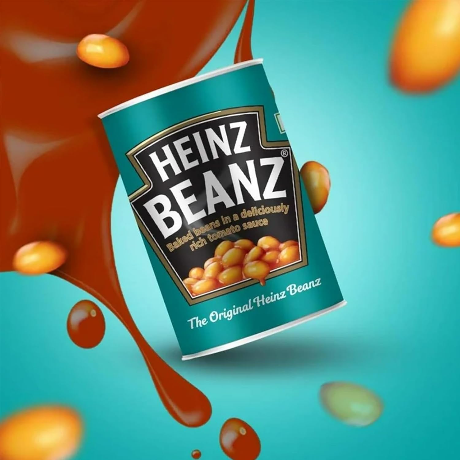 Heinz 415g baked beans 4-pack food cans from England