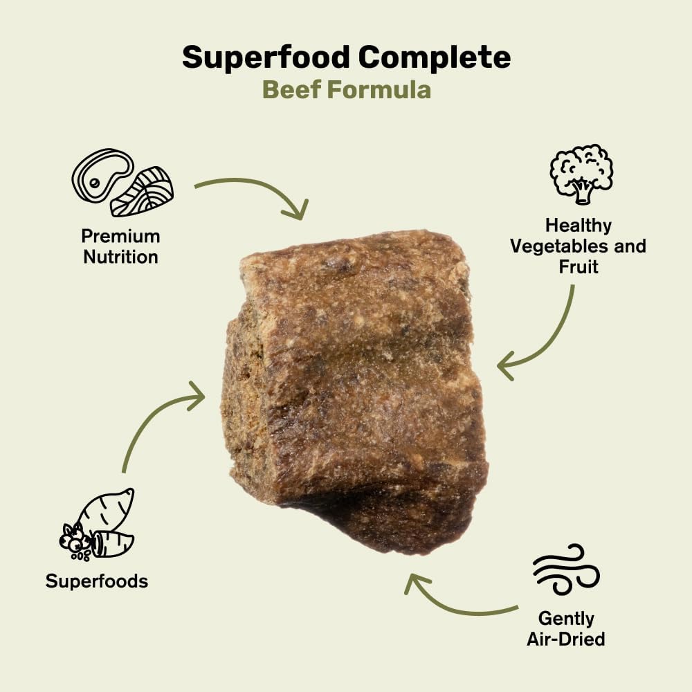 badlands ranch by katherine heigl superfood complete air-dried beef dog food high protein 24 oz