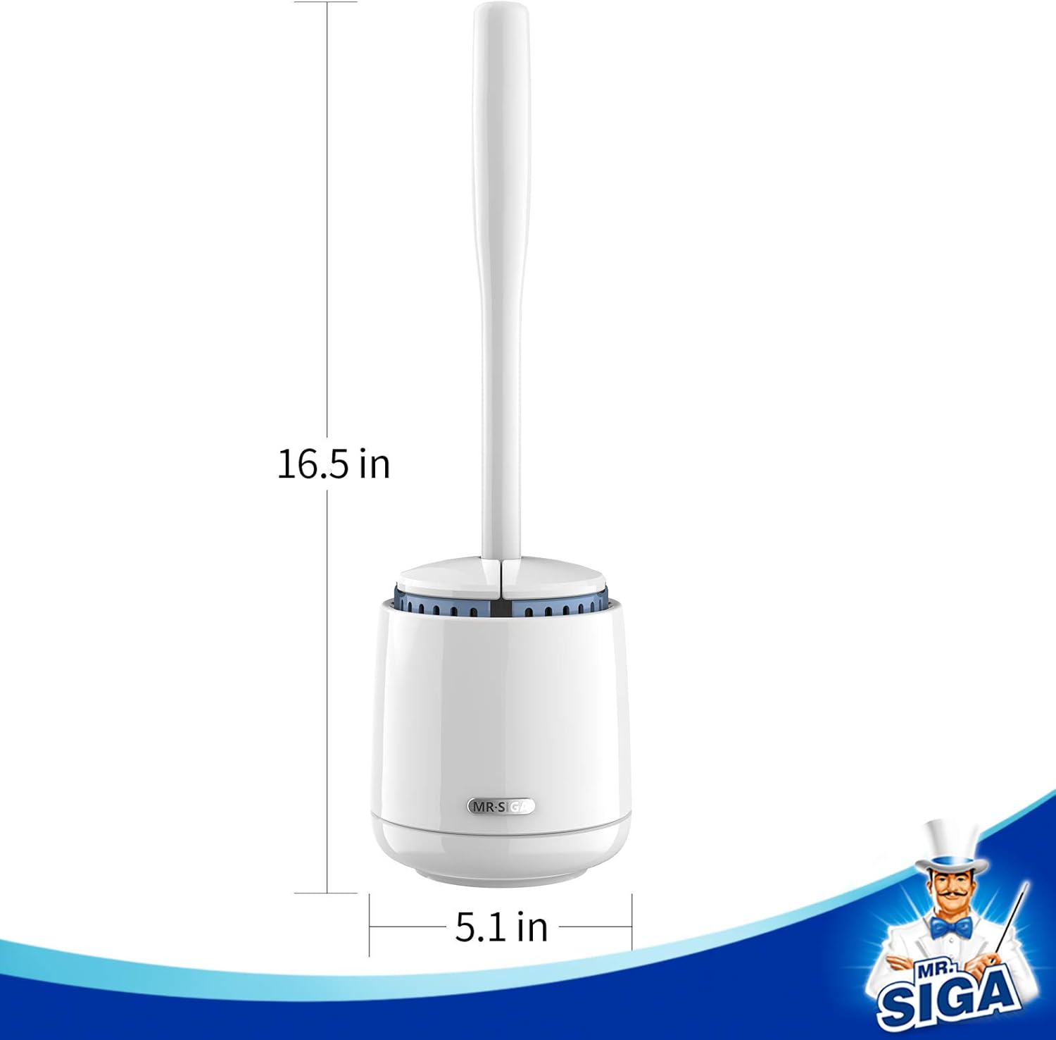 Premium Quality MR.SIGA Toilet Bowl Brush and Holder