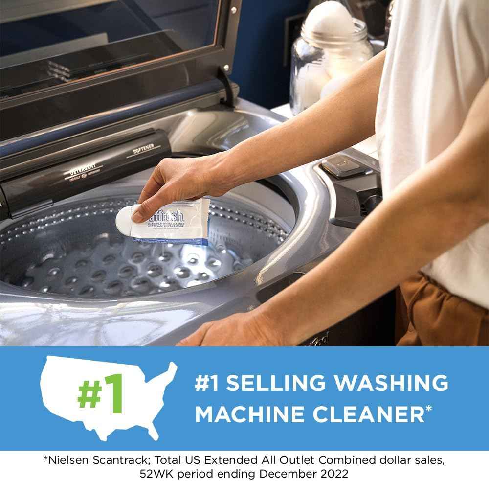 Affresh Washing Machine Cleaner, Helps Power Away Odor Causing Bacteria & Grime Deep Inside Pump, Valve & Hoses, 6 Time Release Tablets, 6 Month Supply