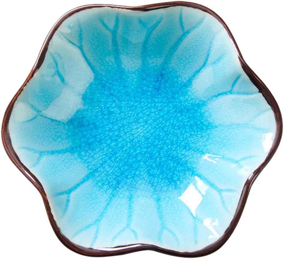 Lotus Leaf Shape Decorative Ring Tray, Small Key Bowl, Ceramic Trinket Tray Jewelry Dish Organizing Necklace Earrings, Home Decoration for Mom Best Friend Sister, Pink.