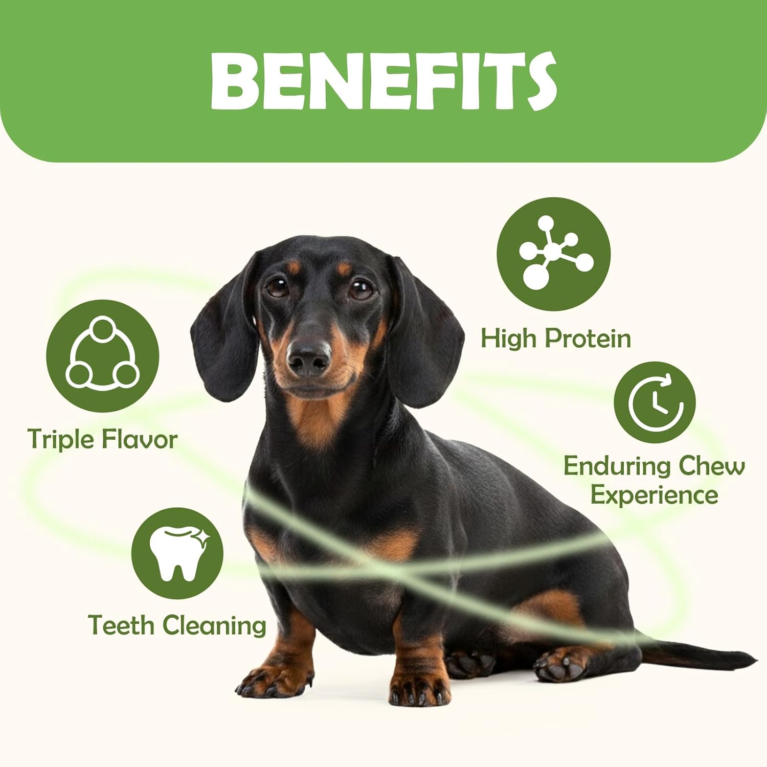 mon2sun triple flavor 5 inch rawhide dog treats for small dogs 21.16 oz 30 count