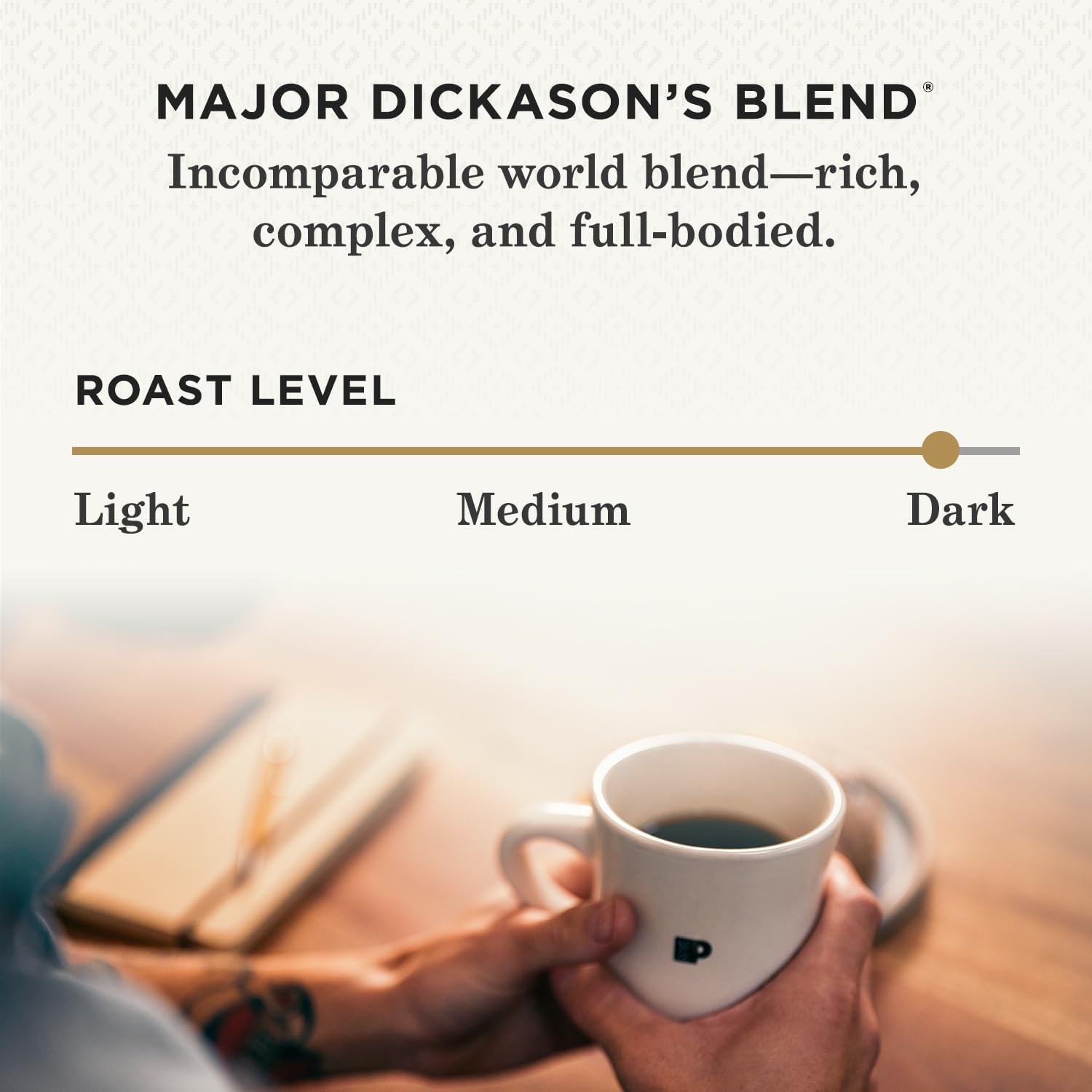 Peet's Coffee Major Dickason's Blend Dark Roast Keurig K-Cup Pods, 75 count, 100% Arabica, recyclable