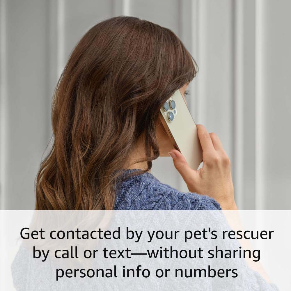 Easy-to-use pet tag with qr code and real-time scan alerts, shareable pet profile, no subscription or fees