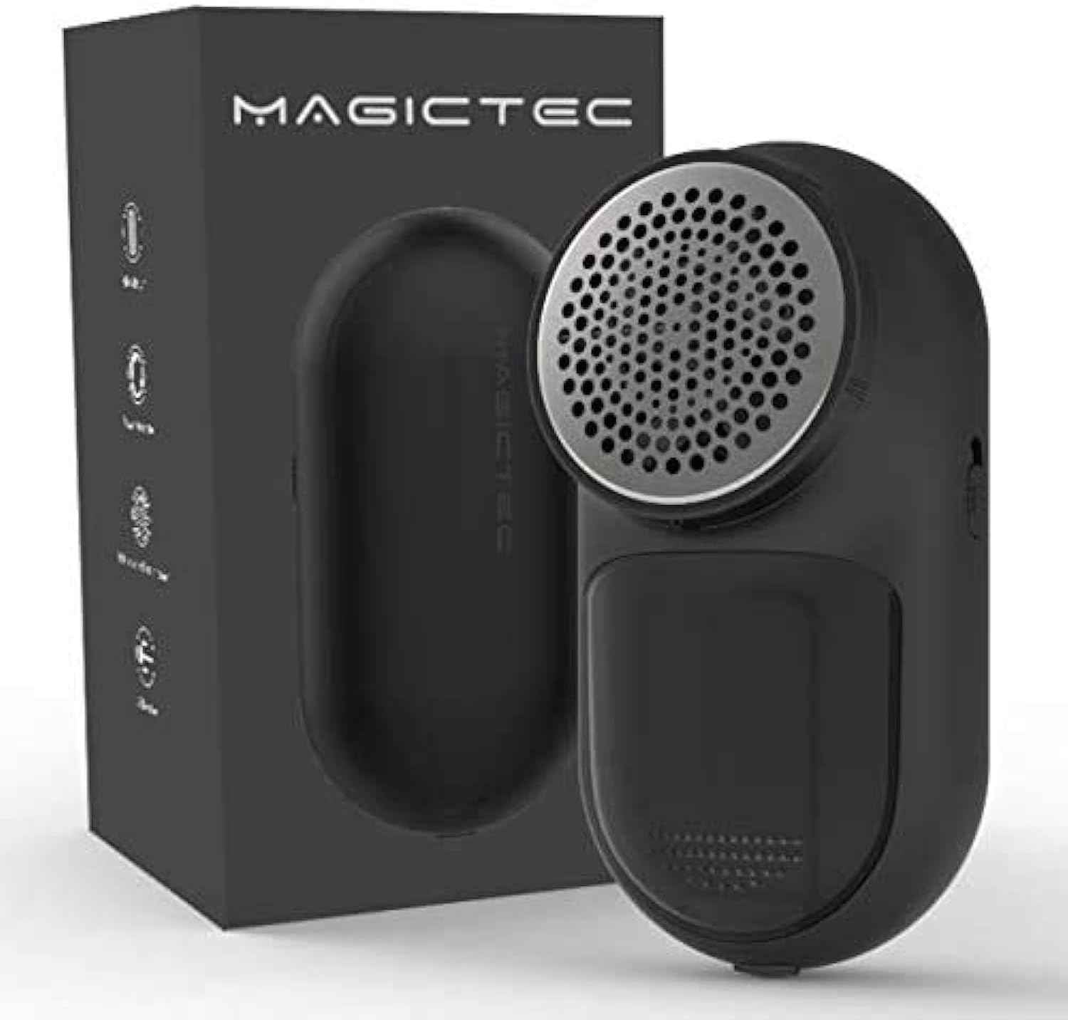 Rechargeable Fabric Shaver, Magictec Lint Remover Sweater Defuzzer Lints Fuzzs Pills Pilling Trimmer for Clothes and Furniture -Battery Operated, Green