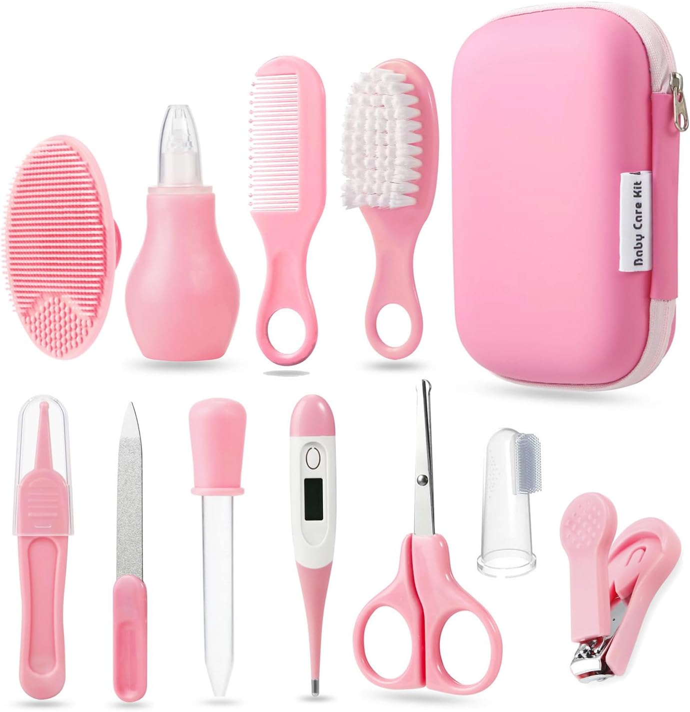 PandaEar Baby Blue Safety Kit for Newborns and Toddlers with Comb, Brush, and More