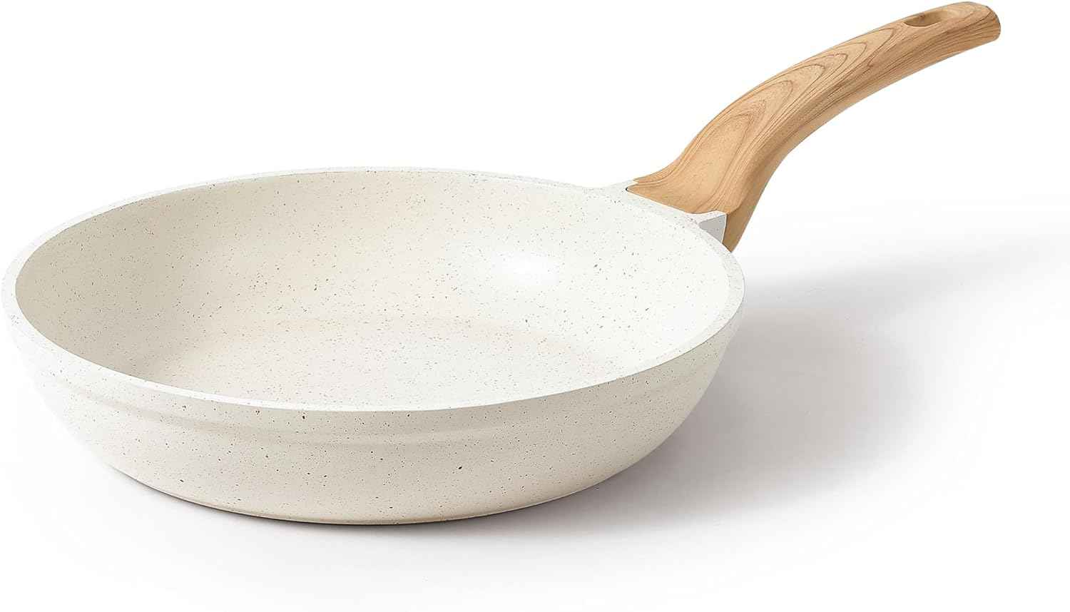 CAROTE Nonstick Frying Pan Skillet,Non Stick Granite Fry Pan Egg Pan Omelet Pans, Stone Cookware Chef's Pan, PFOA Free,Induction Compatible(Classic Granite, 8-Inch)