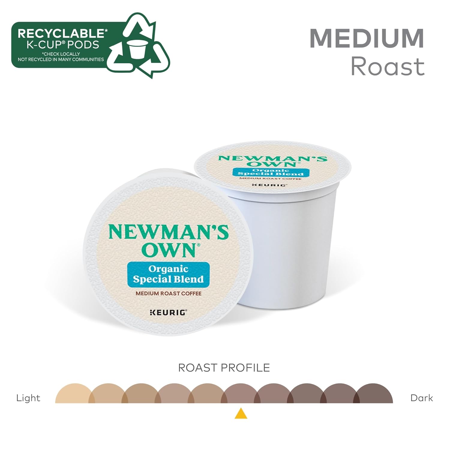 newman's own organics special blend keurig k-cup pods medium roast 96 count