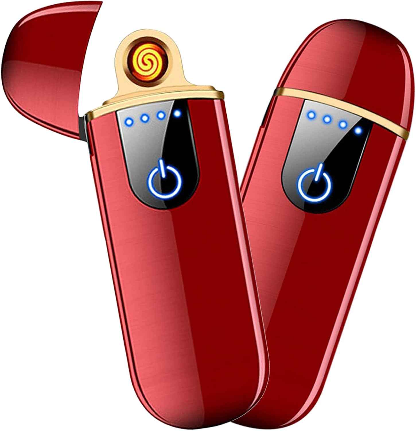 Dragon Smart USB Rechargeable Mini Electric Lighter - Touch Ignition, Windproof, Flameless Plasma Lighter with Battery Indicator