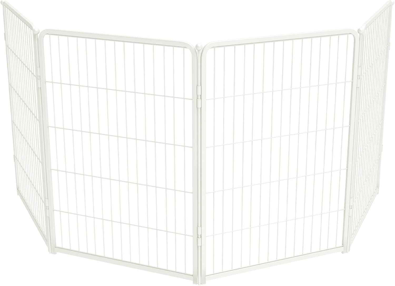 FXW Homeplus Unleashed Indoor Dog Playpen - Stress-Free and Safe Play, Heavy Duty 24 Inch 6 Panels Dog Pen for Puppy and Small Dogs, Black│Patented