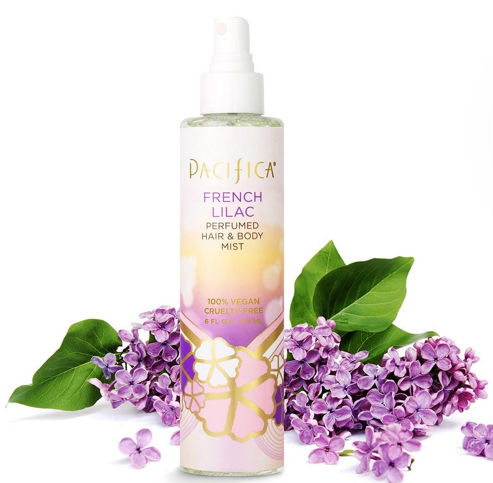 pacificas island vanilla 6oz hair and body mist, paraben-free, no alcohol, vegan and cruelty-free for women