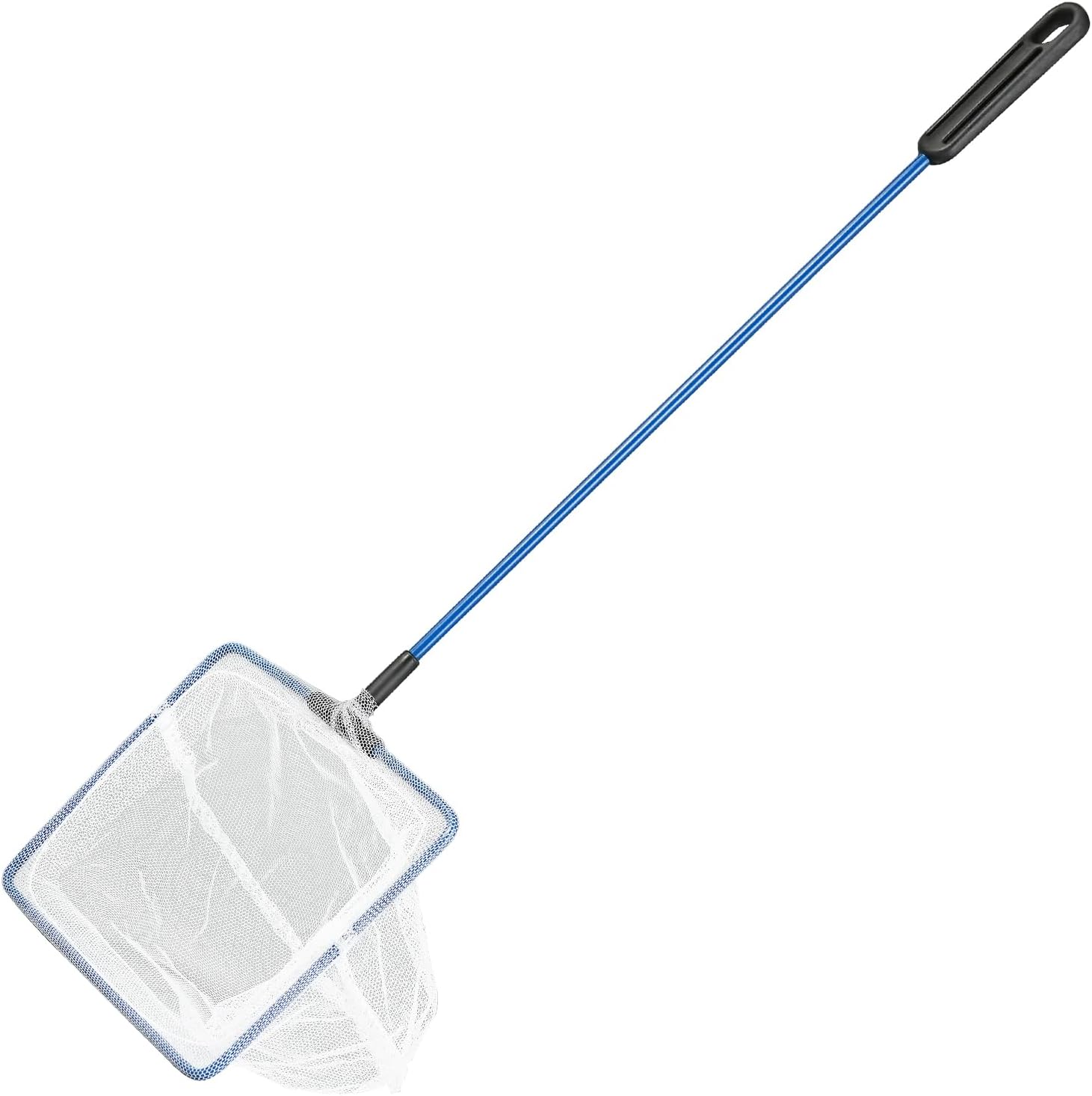 AQUANEAT 4-inch Aquarium Fish Net for small fish tank cleaning, food waste skimmer for small ponds and pools