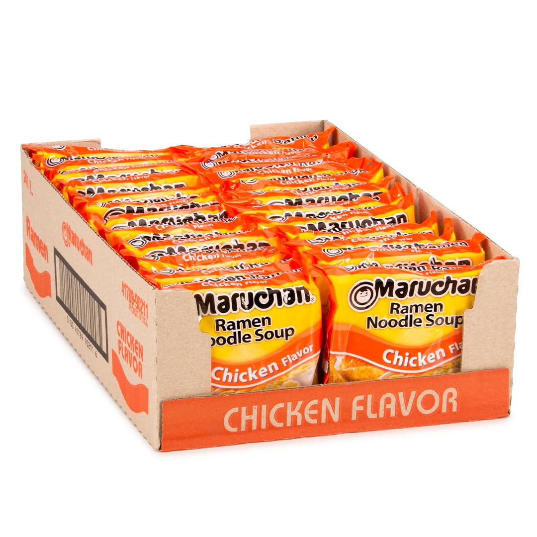 Maruchan Chicken Instant Ramen Noodles 3 Oz 24 Count Ready to Eat Meals