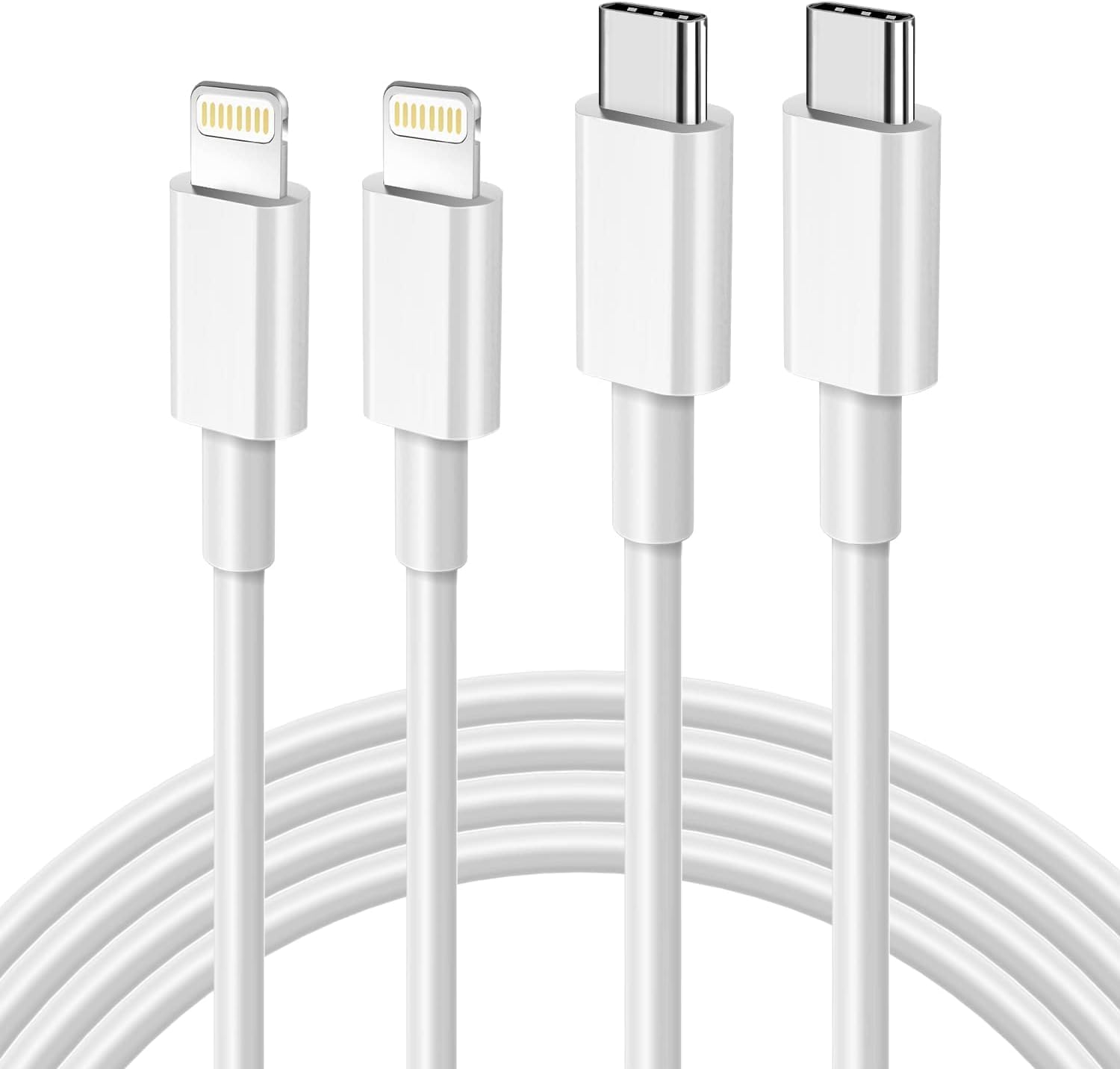 apple mfi certified 3ft usb c to lightning cable 2pack fast charging compatible iphone 14 13 12