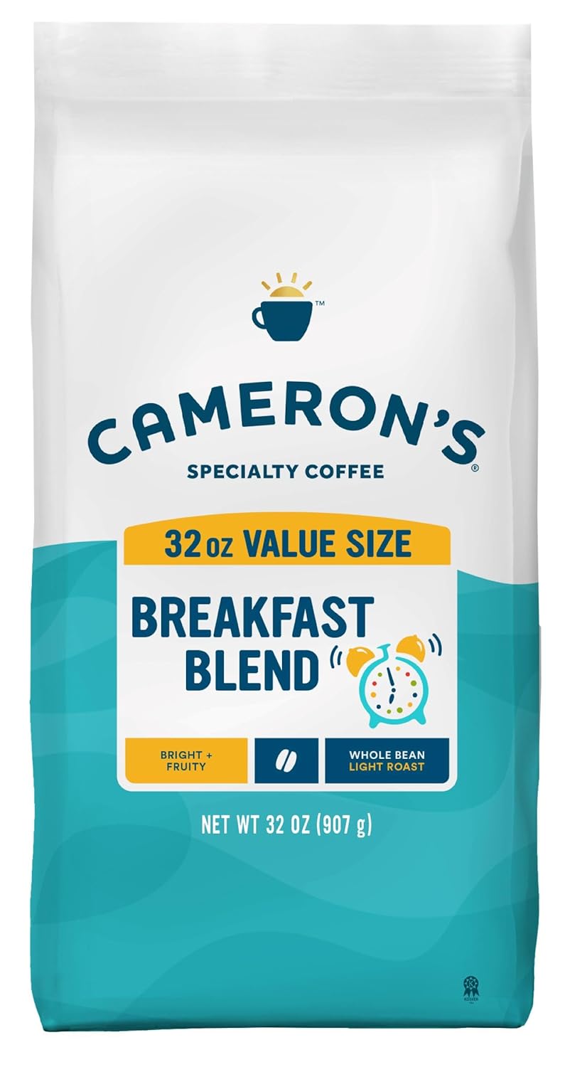 cameron's breakfast blend, 32-ounce, uniquely handcrafted coffee, sustainable, small-batch roasted