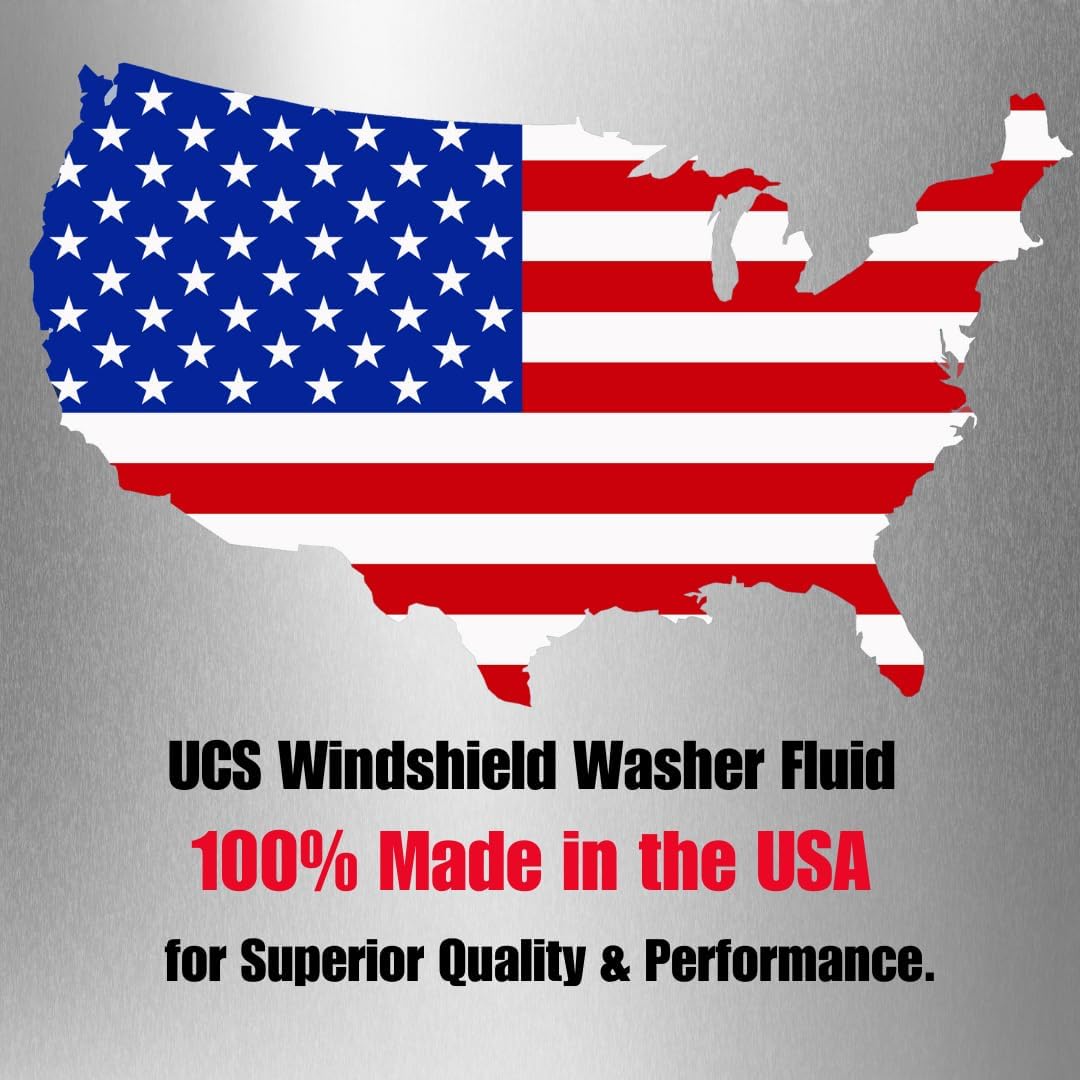 UCS 10015 2-in-1 windshield washer fluid & bug remover, 1 gallon, ready to use, metanol free