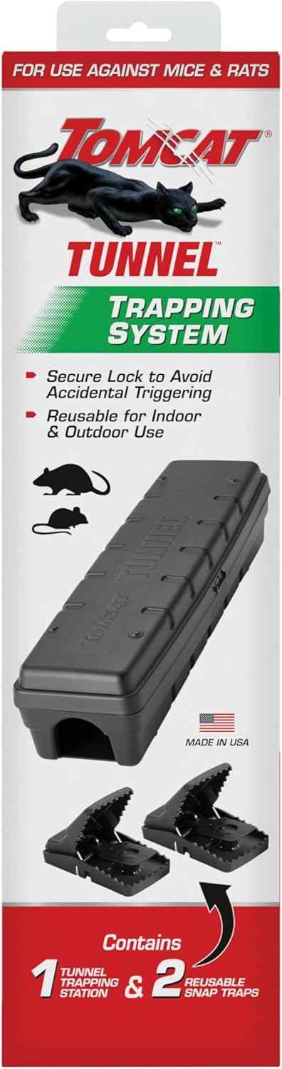 Tomcat Rat Snap Trap, 1 Rat Size Trap - Reusable - Effectively Kill Rats - Ideal for Home and Farm Use