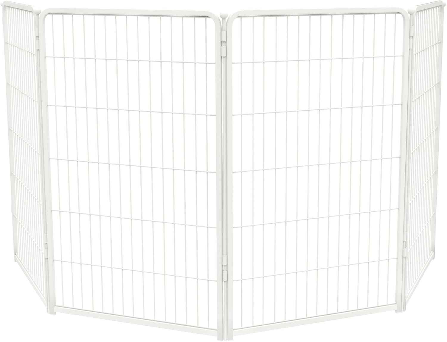 FXW Homeplus Unleashed Indoor Dog Playpen - Stress-Free and Safe Play, Heavy Duty 24 Inch 6 Panels Dog Pen for Puppy and Small Dogs, Black│Patented