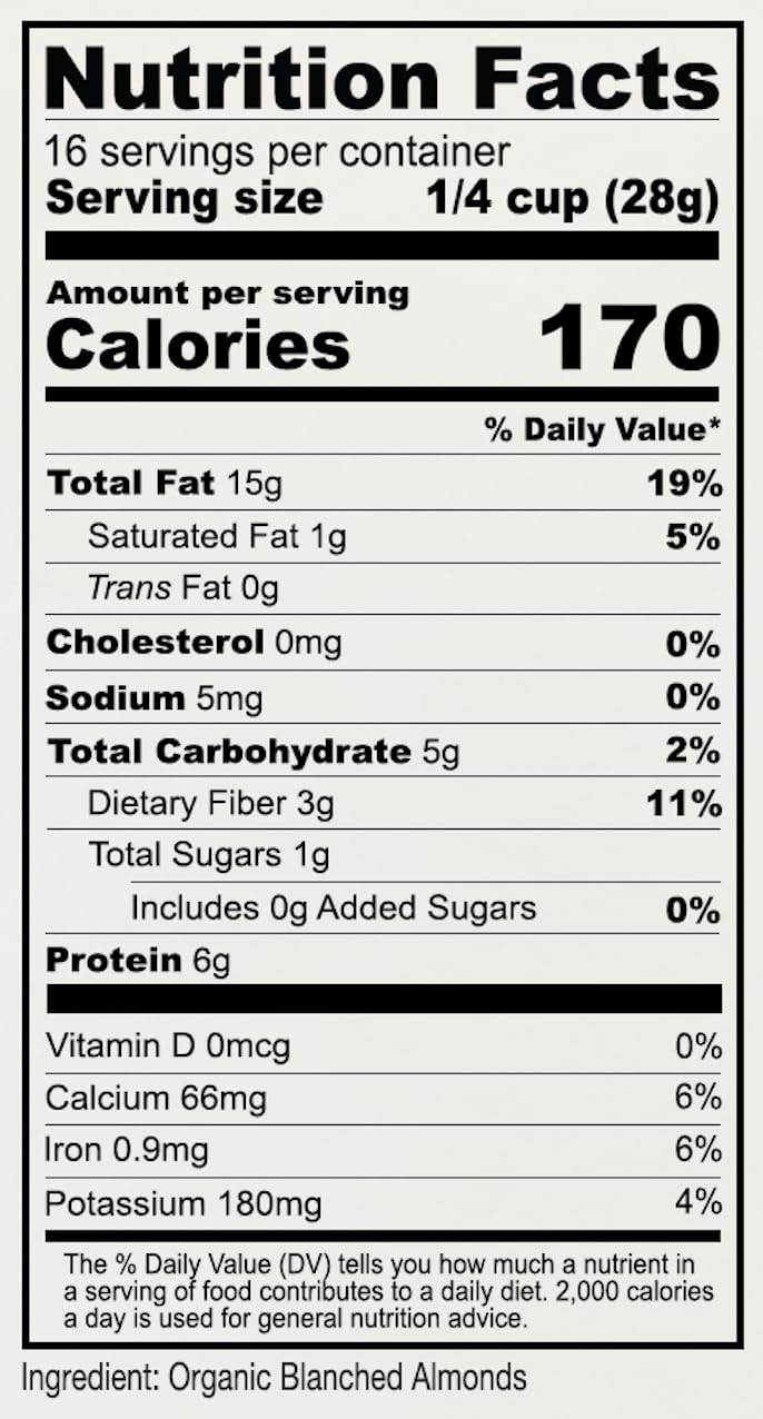 Anthony's organic blanched almond flour, 1 lb, gluten-free, keto friendly, extra fine, low carb.