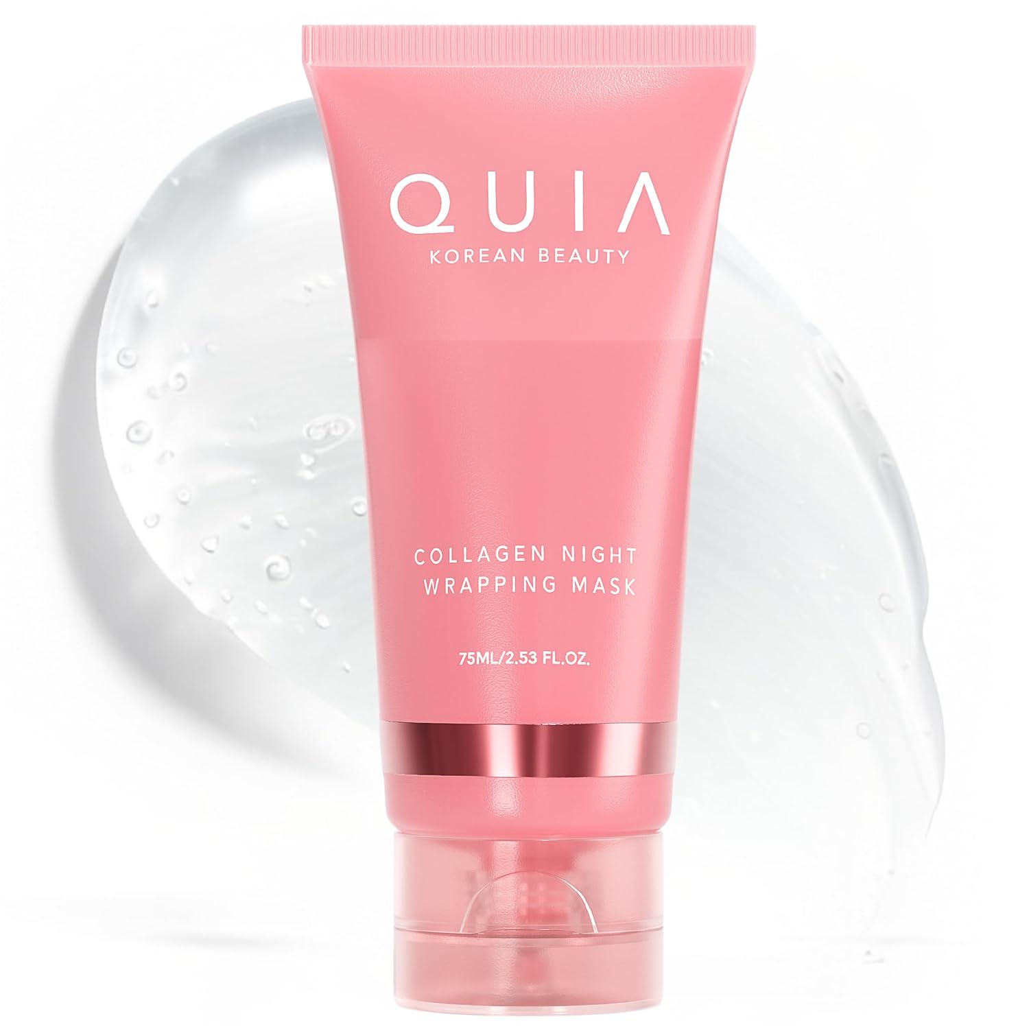 quia overnight collagen wrapping mask for firmer hydrated skin, 75ml, korean skincare for all skin types
