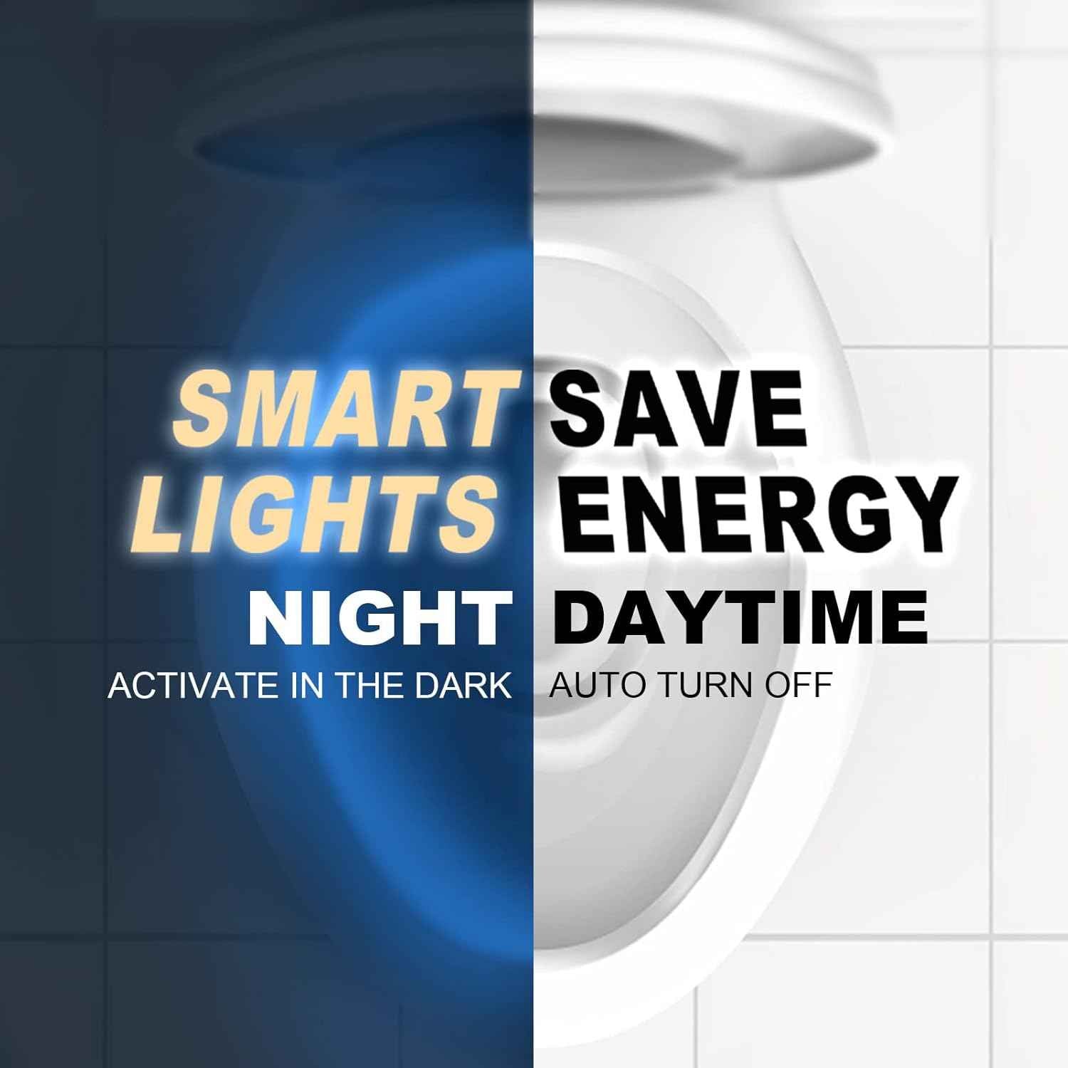 MIEFL Toilet Light Motion Sensor 16 Colors Changing (2 Pack),LED Glow Bowl inside Toilet Light, Smart Night Light for Bathroom, Cool Funny White Elephant Gag Gift Christmas Dad Teen Boy Girl Men Women