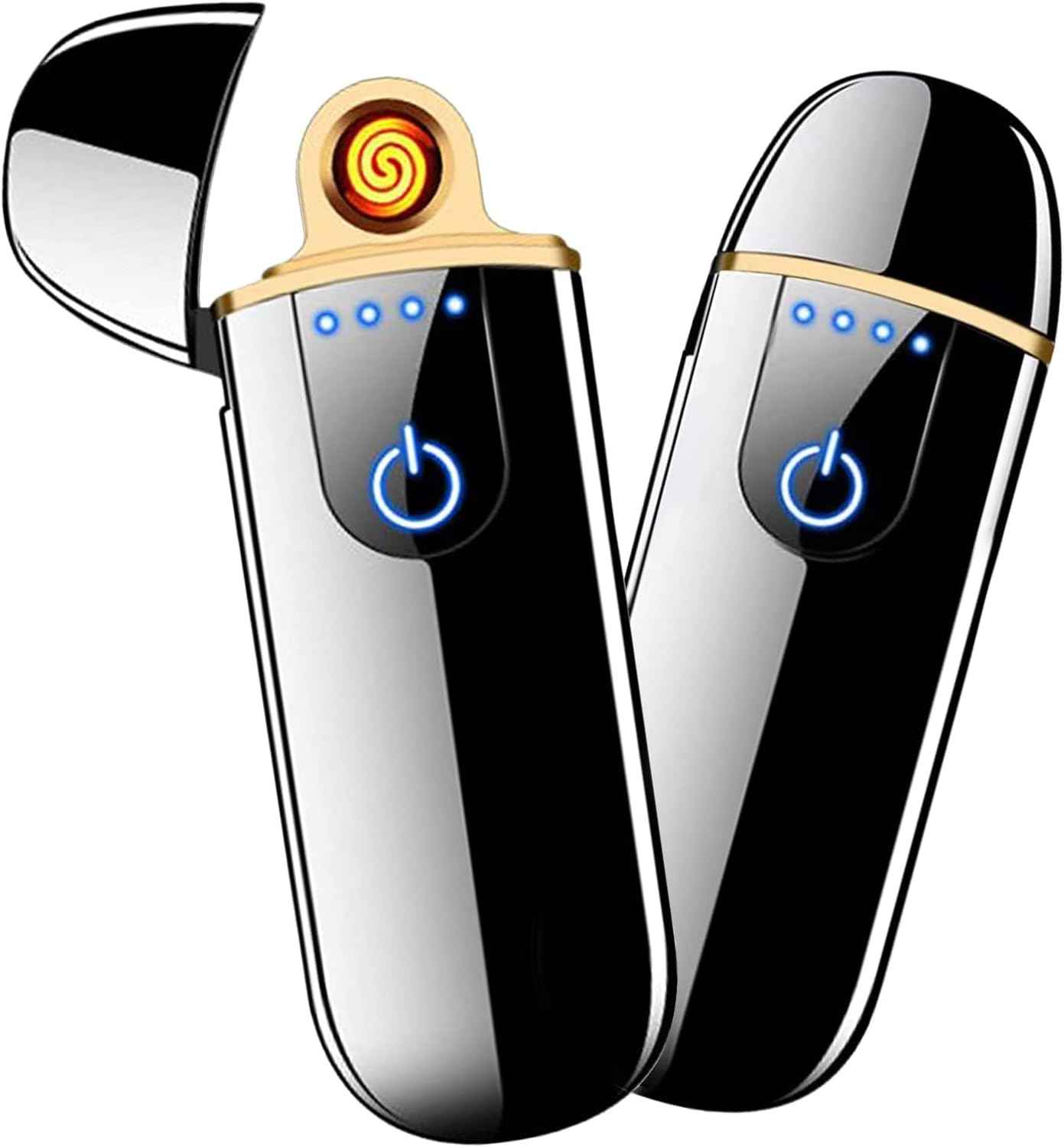 Dragon Smart USB Rechargeable Mini Electric Lighter - Touch Ignition, Windproof, Flameless Plasma Lighter with Battery Indicator
