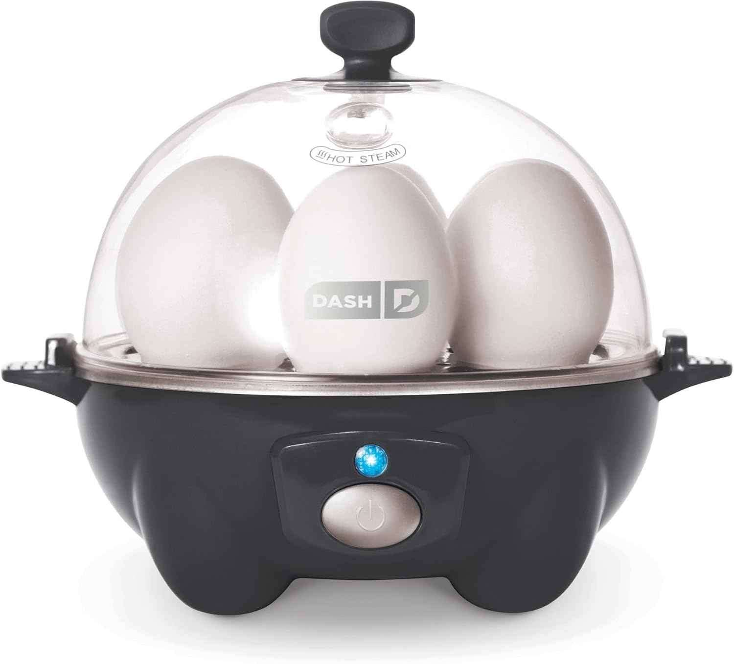 DASH Rapid Egg Cooker: 6 Egg Capacity Electric Egg Cooker for Hard Boiled Eggs, Poached Eggs, Scrambled Eggs, or Omelets with Auto Shut Off Feature - Aqua, 5.5 Inch (DEC005AQ)