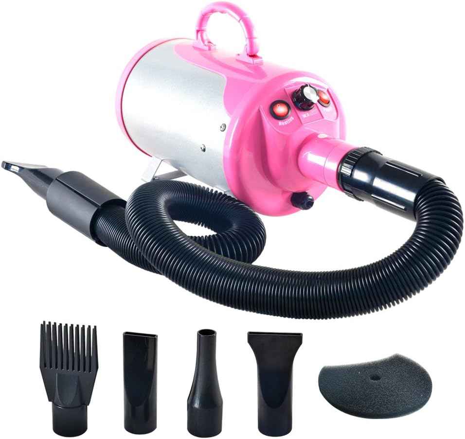 SHELANDY Groomer Partner Pet Hair Force Dryer Dog Grooming Blower with Heater (Blue)