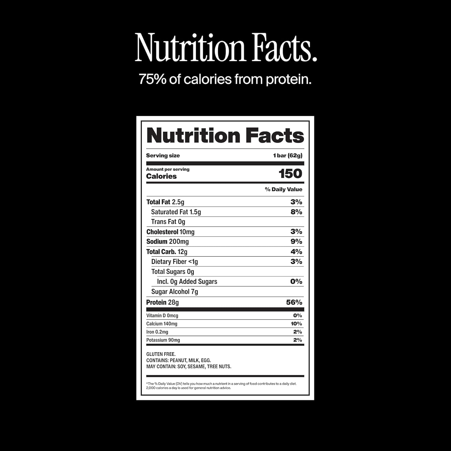 david high protein bars no sugar salted peanut butter flavor 28g protein 150 calories sugar free gluten free