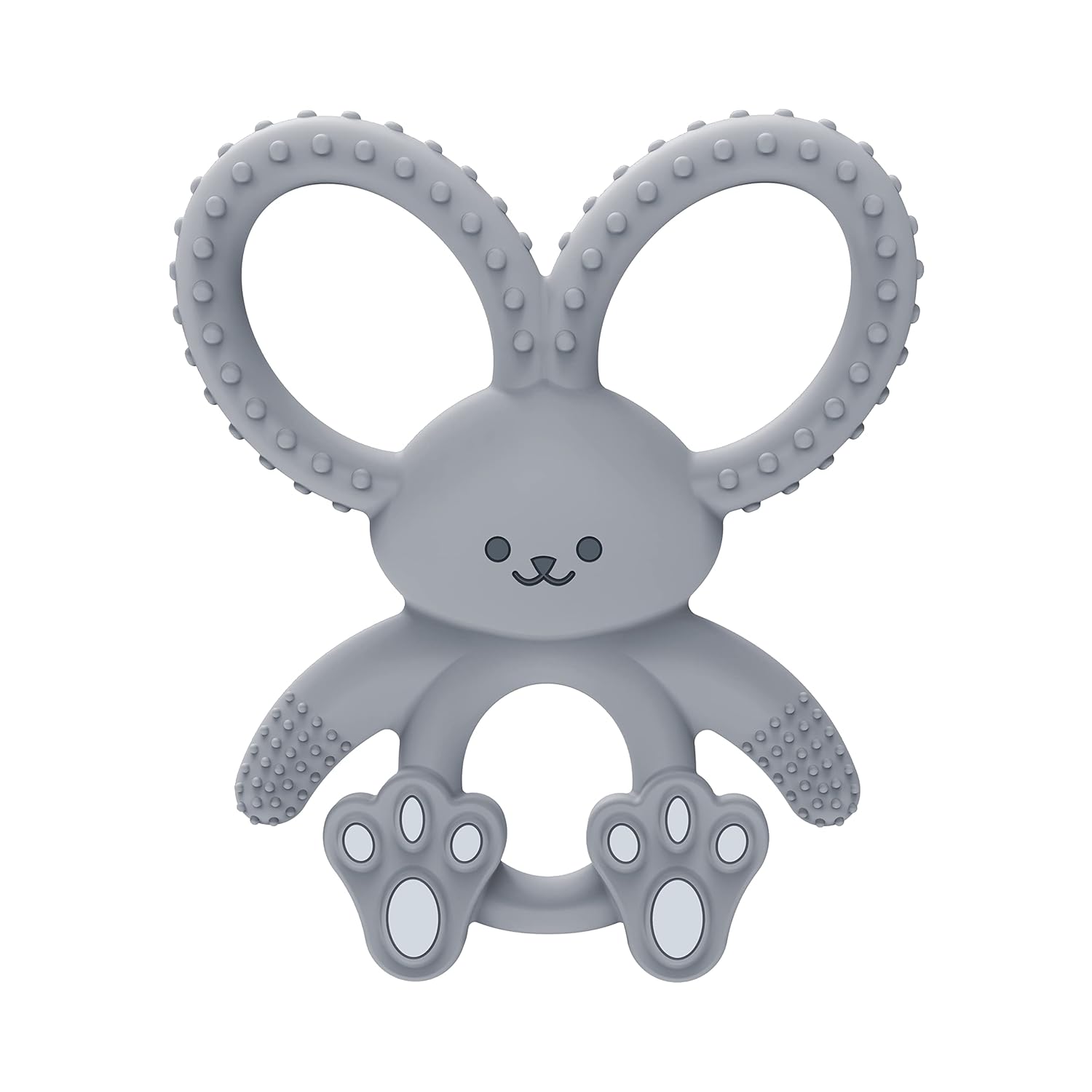 Dr. Brown's soft 100% silicone, BPA free, teething toy for 3m+ babies, pink bunny design