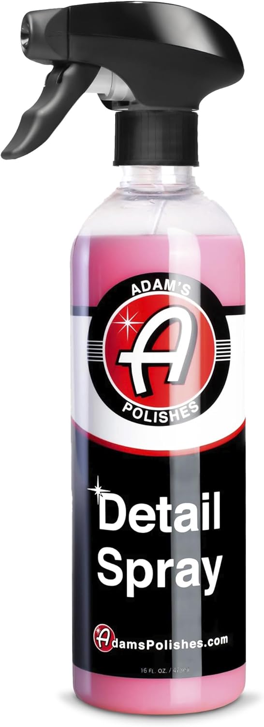 Adam's 16 fl. oz Detail Spray - Quick Waterless Car Detailer, Polisher, Clay Bar, & Car Wax Booster