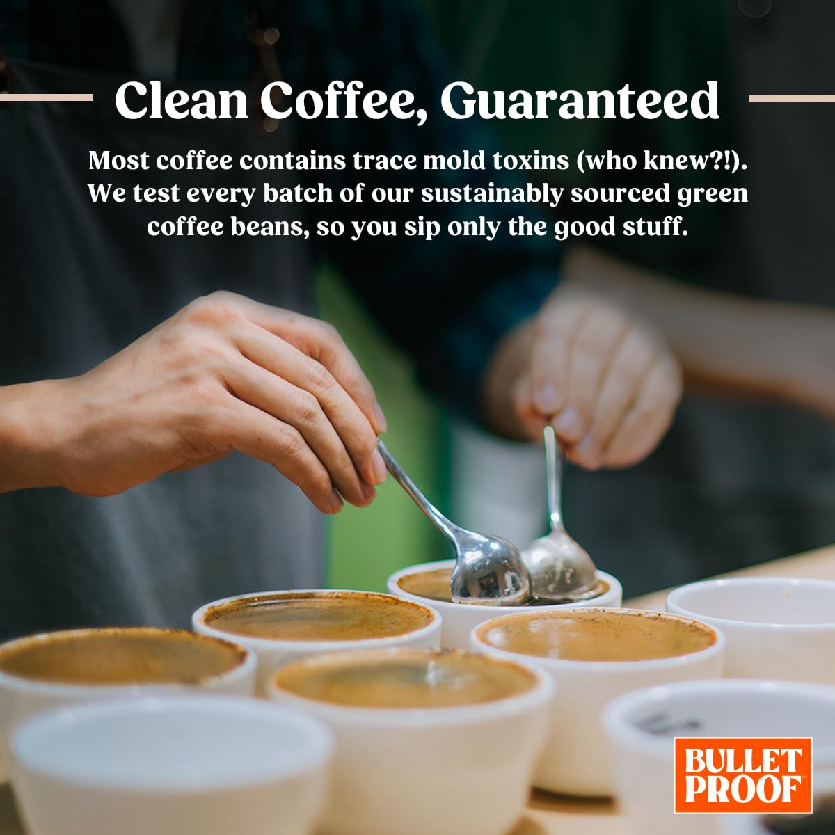 Bulletproof original medium roast 100% Arabica ground coffee 12 oz clean coffee tested
