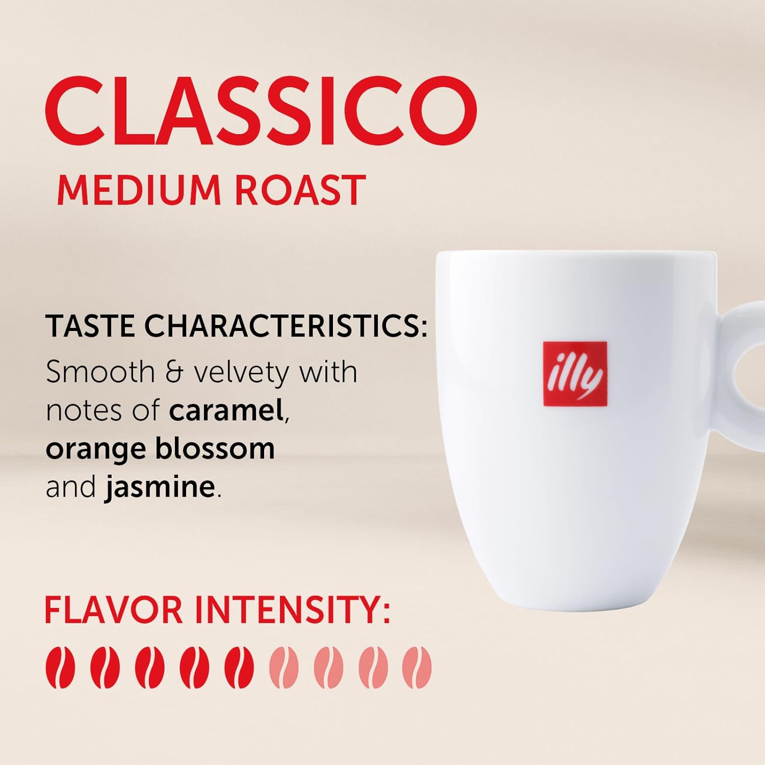 illy Classico Medium Roast 100% Arabica K Cup Coffee Pods for Keurig Machines, 32 Count Pack