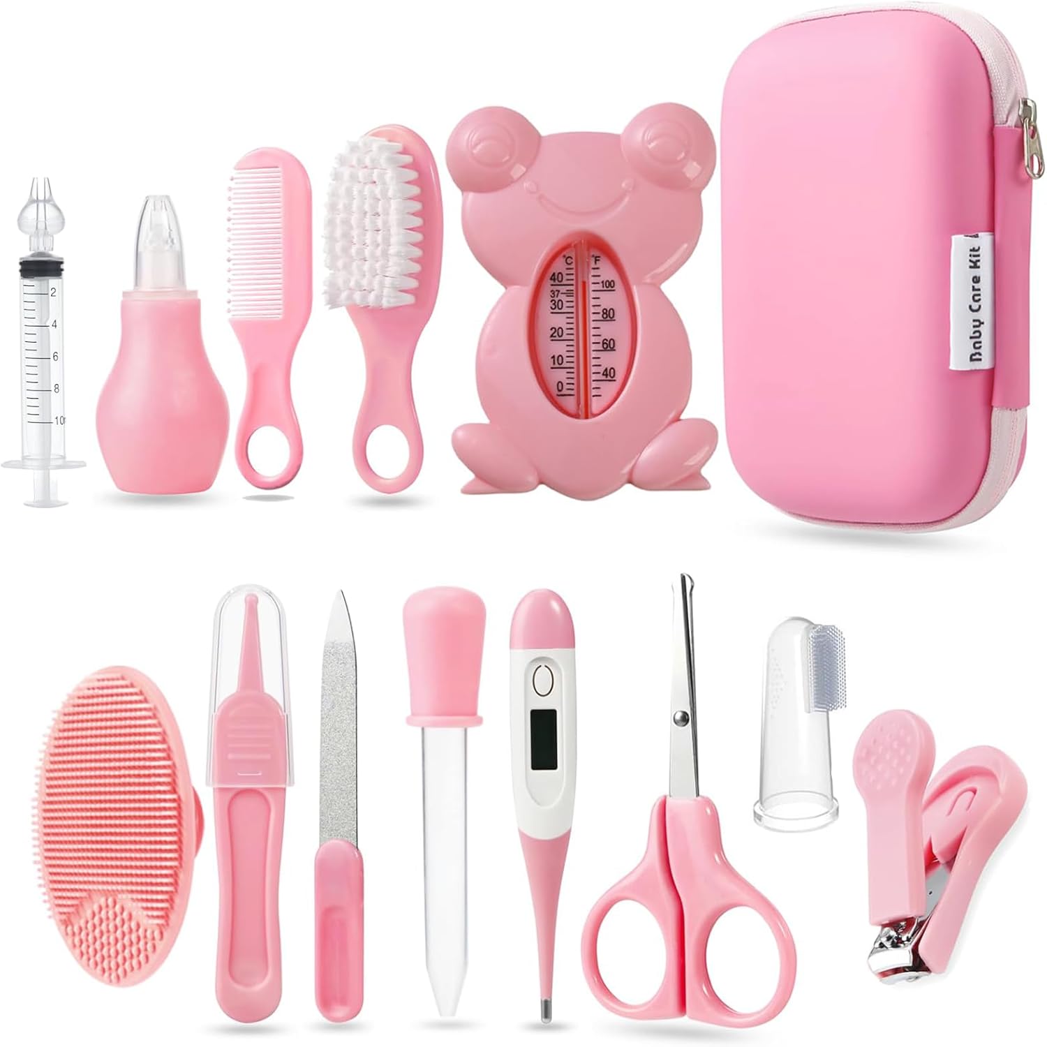 PandaEar Baby Blue Safety Kit for Newborns and Toddlers with Comb, Brush, and More