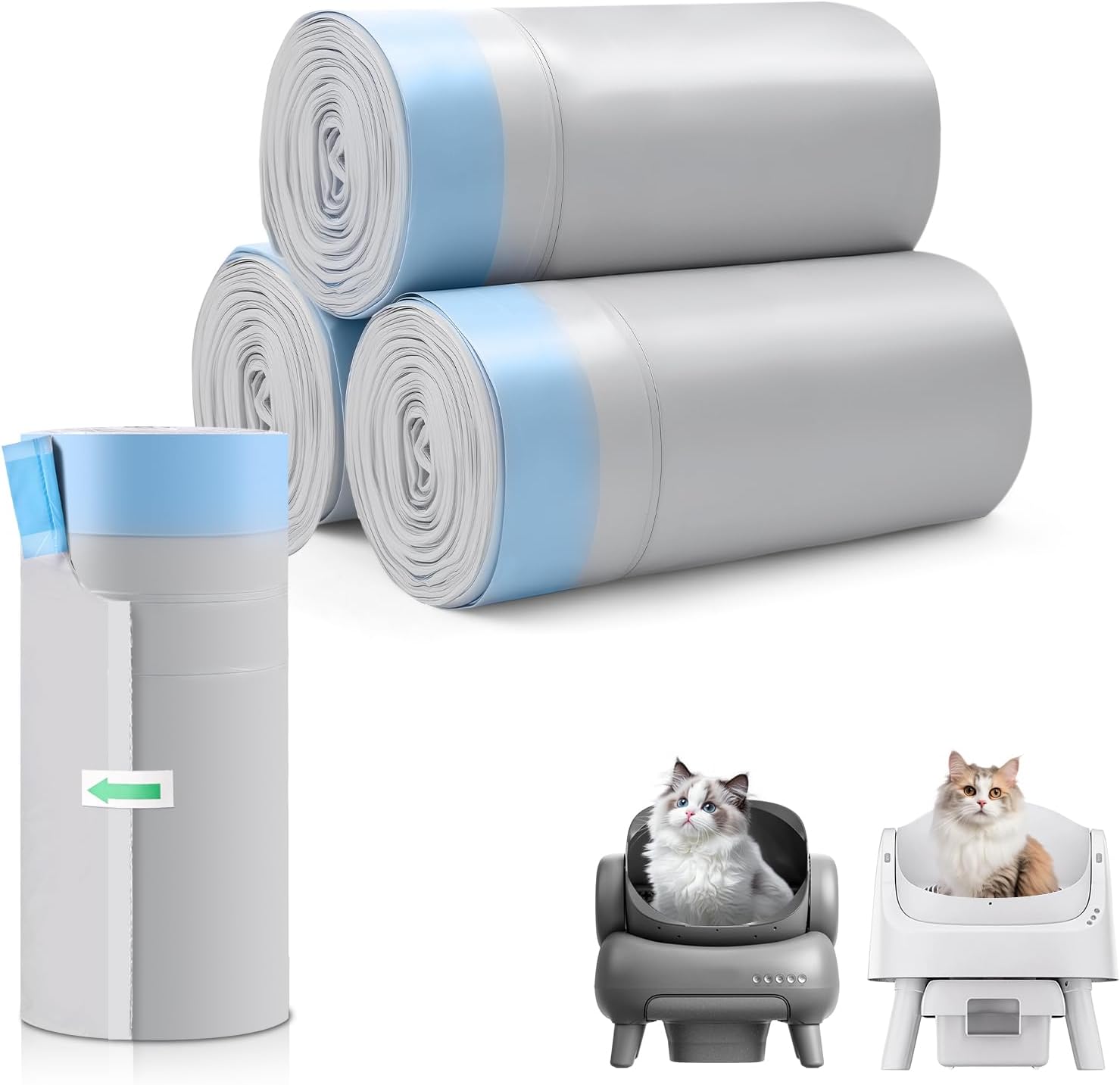 petpivot autoscooper 11 neakasam1 open-top self-cleaning cat litter box replacement unscented leak-proof trash bags